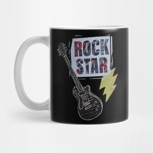 Rock star guitar Mug